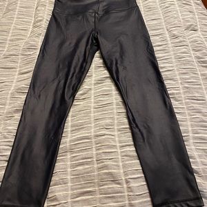 Zyia Black Metallic Leggings